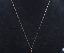 Vintage 9ct Gold Cross Necklace 375 Hallmarked Engraved Heart Pendant 46cm