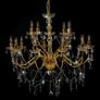 Chandelier 2-layer Golden 15 x E14 Bulbs Image 3