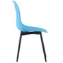 Dining Chairs 6 pcs Blue PP Image 4