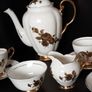 Rare Stunning Royal Tuscan Wedgwood Golden Rose Coffee Set Image 8