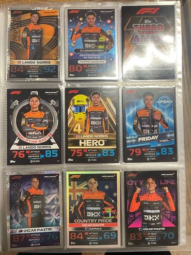 F1 cards