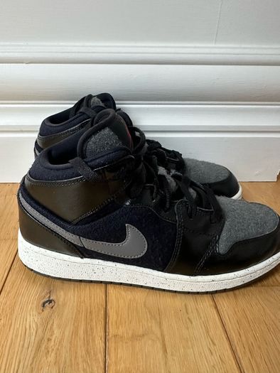 Grey & Black Nike Air Jordan Mid