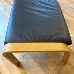 IKEA leather footstool