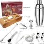NEW SALE | Cocktail Shaker Set,750 ML Stainless Steel Cocktail Mixing Set with Stand,Bartending Kit for Home,Bar,12 Pieces Bar Tool Kit for Christmas,Birthday,Anniversary,Weeding Image 3