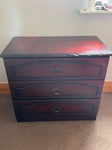 hardwood chest of drawers
