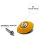 Glass Polish 12001 | Hook and Loop Backing Pad, Spindle Pad for Drill | Thread M6 with Universal Drill attachment | 50mm Image 4