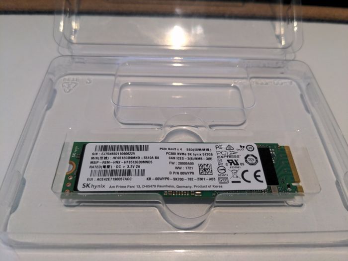 Sk Hynix Hfs512gd9mnd-5510a - 512gb M.2 Pcie Nvme 2280 Tlc 3d-nand Ssd