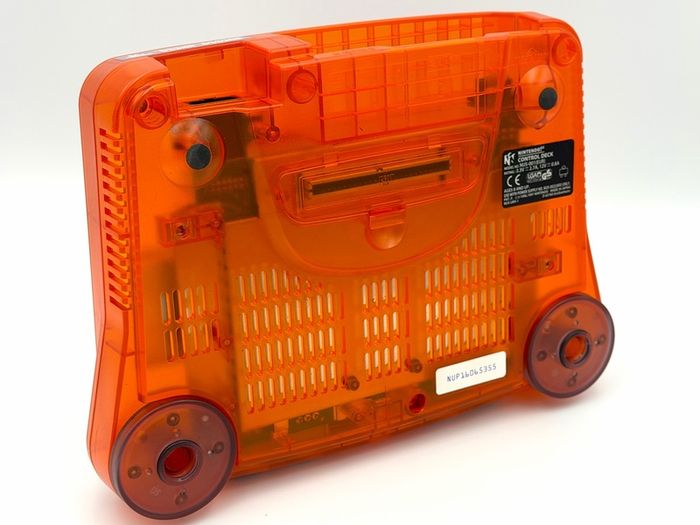 Nintendo N64 Funtastic Fire Orange Console - Mint Condition