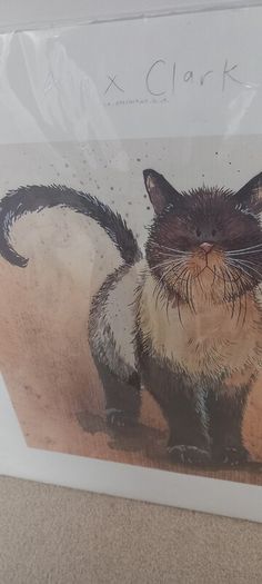 Alex Clarkes Coco Cat Print