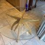 Round glass kitchen table (120cm) Image 2