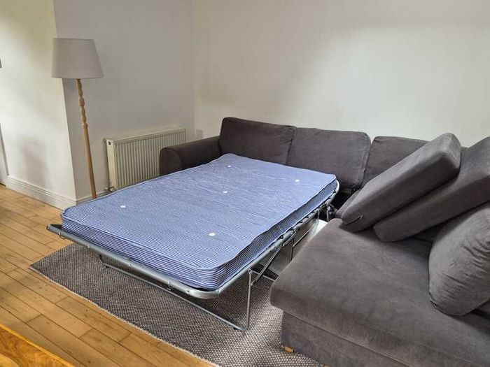 L-Shaped Corner Sofa with Pull-Out Bed