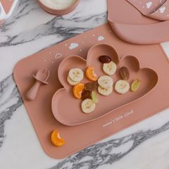 BNWT Pink Silicone Cloud shaped Feeding Placemat