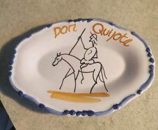 don quijote small hanging wall plate.