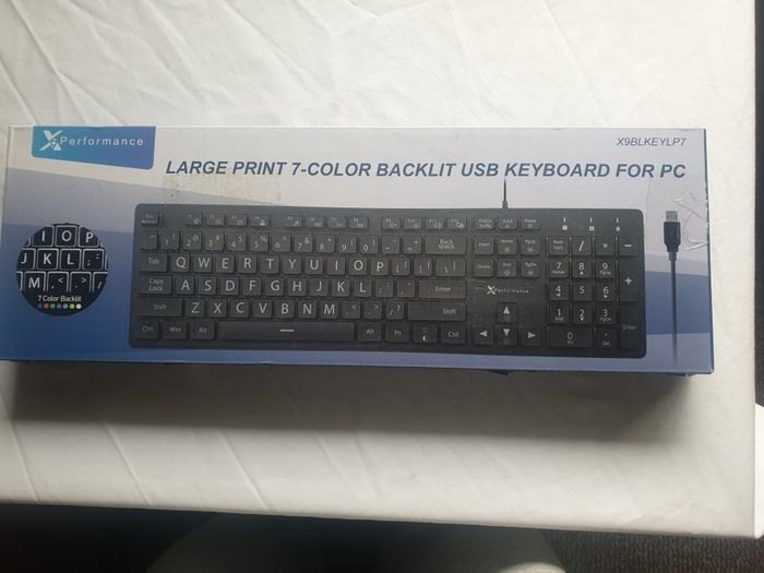 Backlit Large Print Keyboard