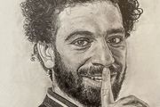 Mo Salah Pencil Drawing