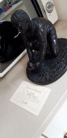 J. Rynhart Limited Edition Bronze Statue of an Irish Rugby Player
