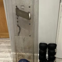 1990s Royal Ulster Constabulary (RUC) Riot Gear Shield, Helmet & Leg Protectors