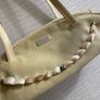 Beige suede handbag Image 2