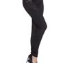 Black with zip and rhinestones leggins fits sm Image 3