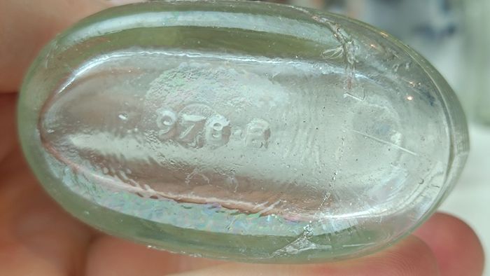 492 - Set of 7 Vintage Clear Glass Screw Cork Top Collectible Decorative Bottles