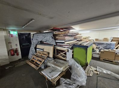 Free sets for stage shows OR scrap wood