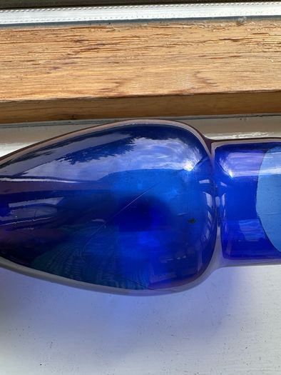 Vintage cobalt blue and Opaline glass