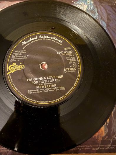 Meat Loaf Im Gonna Love Her for Both of Us 1981 7inch Vinyl