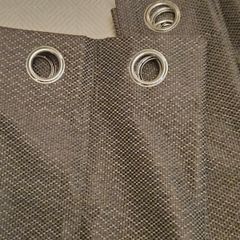 Charcoal Blackout Ready Made Eyelet Curtains