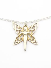 St Justin Sterling Silver Fairy Necklace In Original Box