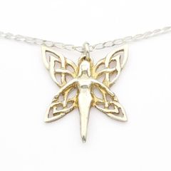 St Justin Sterling Silver Fairy Necklace In Original Box