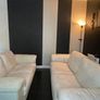 Stylish, High-end Cream Leather 3+2 Seater Sofa Set Image 3