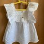 Girls White Frill Top - see 2 pics Image 2