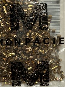 Beads 20g metallic gold in bag