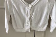 Ivory M&amp;S short baby cardigan