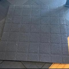 3 x Gym Flooring Mats - 1M x 1M Each