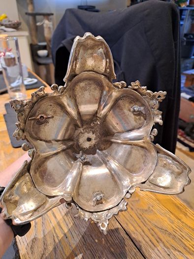 Antique Victorian Edwardian Silver Plated Grapevine Centrepiece