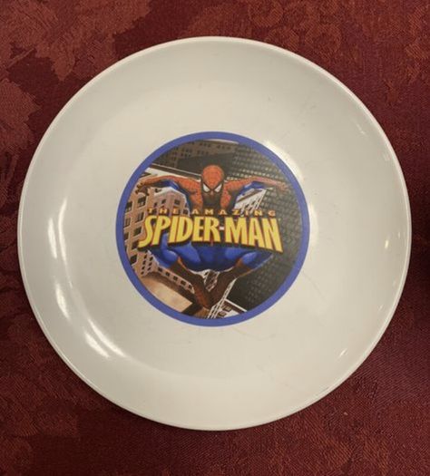 Vintage Spiderman Ceramic Breakfast Set 2002