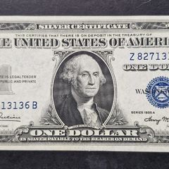 1935 A 1 one dollar Silver Certificate Washington note UNC