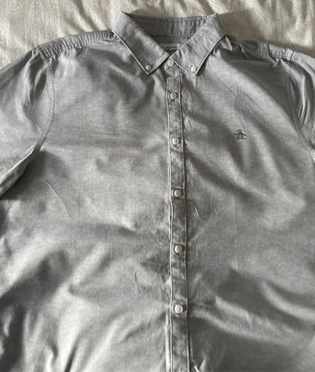 Original Penguin Grey Oxford Shirt XL