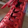 Red Shinny Leather Funky Hightops, size 40 Image 8