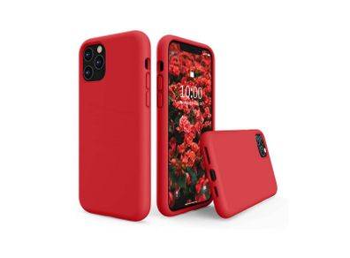 Liquid Silicone Case For iPhone 11 Pro Luxury Thin Soft Phone Cover New Red - FHT5IP11PLK