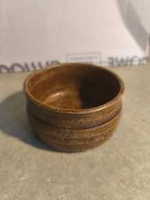 Small pottery bowl signed may be Martin Beck  Auckland