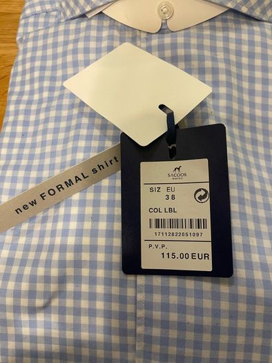 Mens shirt Sacoor Brothers brand new - size 15 | slim fit