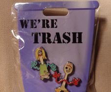 Disney Parks Pixar Toy Story 4 Trash 2 Pin Set Forky & Knifey