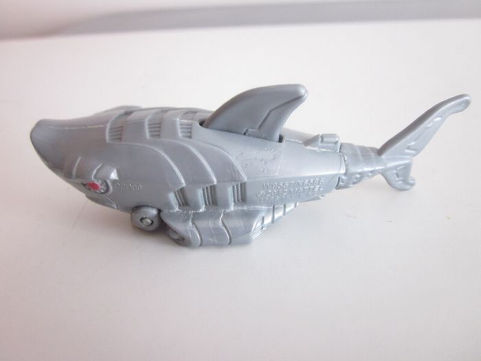 Fisher Price Mattel Shark 9cm Toy Figure Robo Silver Shark 2012