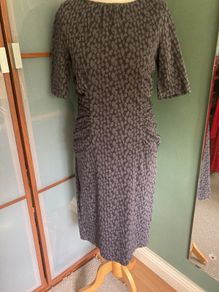 Hobbs Figure Hugging Dress with  Ruching on both sides - Size 12