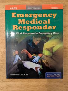 AAOS Emergency Medical Responder book