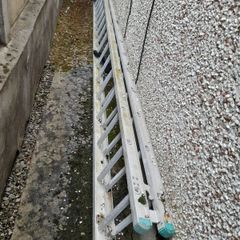 Double extension aluminium ladder