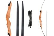 Archery Bow, Beginner Sport Recurve 68" (18 to 32 lbs), +3x carbon arrows