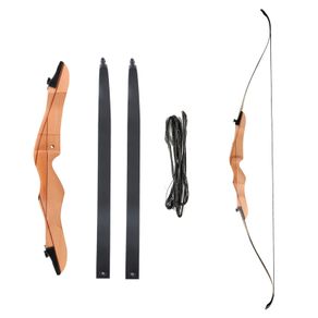 Archery Bow, Beginner Sport Recurve 68" (18 to 32 lbs), +3x carbon arrows